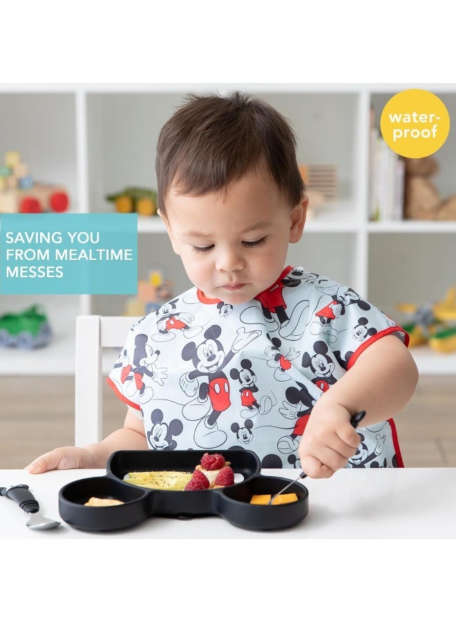 Bumkins Bibs - Toddler Bibs, Waterproof, Large for 1-3 Years, Short Sleeve - Image 2