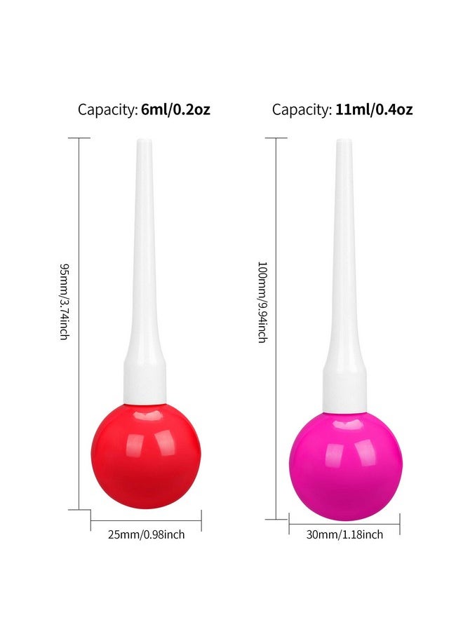 RONRONS - 14 Pack Creative Lollipop Shape Empty Lip Gloss Tube Refillable Lip Balm Bottle Container6Ml/0.2Oz - Image 1