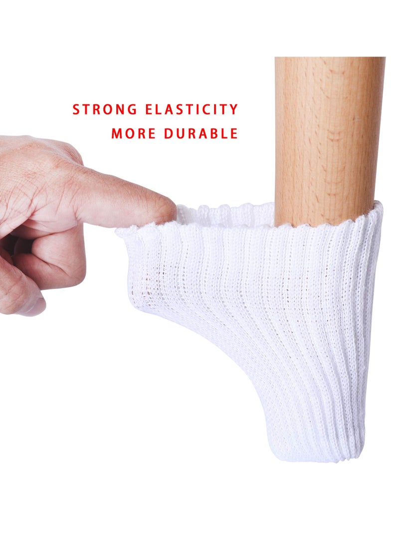 SOLARAE Chair Leg Socks 16 Pcs High Elastic Knitted Chair Leg Floor Protectors Thickening Furniture Socks - Image 5