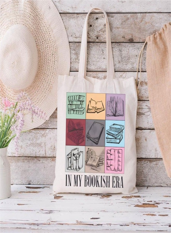 TOBGBE Bookish Merch For Book Lovers In My Bookish Era Canvas Bag Reading Teacher Gifts Book Gifts For Women (Bookish Tote) - Image 5