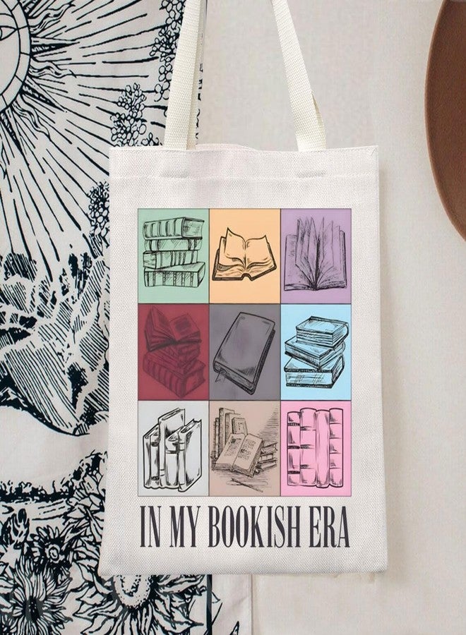 TOBGBE Bookish Merch For Book Lovers In My Bookish Era Canvas Bag Reading Teacher Gifts Book Gifts For Women (Bookish Tote) - Image 3