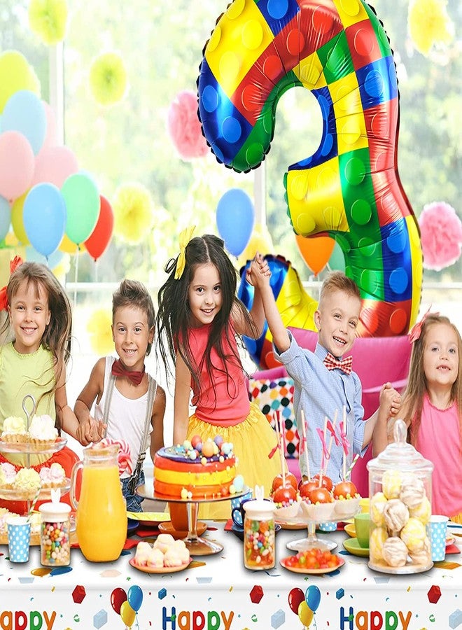 CHANGZHONG 32 Inch Building Block Number 5 Balloons 5 year old Large Big Helium Foil Mylar Balloon for Girls Boys 5th Birthday Party Decoration Supplies - Image 5