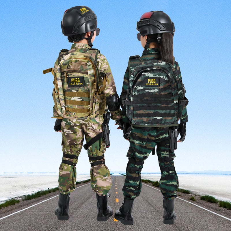 Children'S Camouflage Suit Boys And Girls Summer Short-Sleeved Military Uniform Performance Costume Summer Camp Outdoor Special Forces Military Training Suit - Image 5
