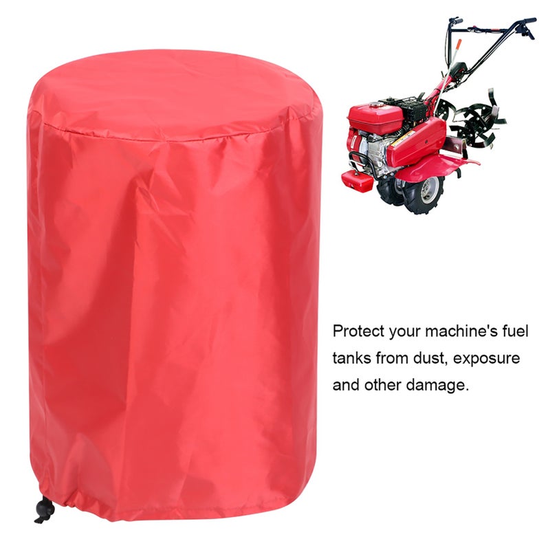 Outdoor Dustproof Waterproof Sunscreen Gasoline Engine Micro Tiller Fuel Tanks Shield Cover Red 325x440mm - Image 2