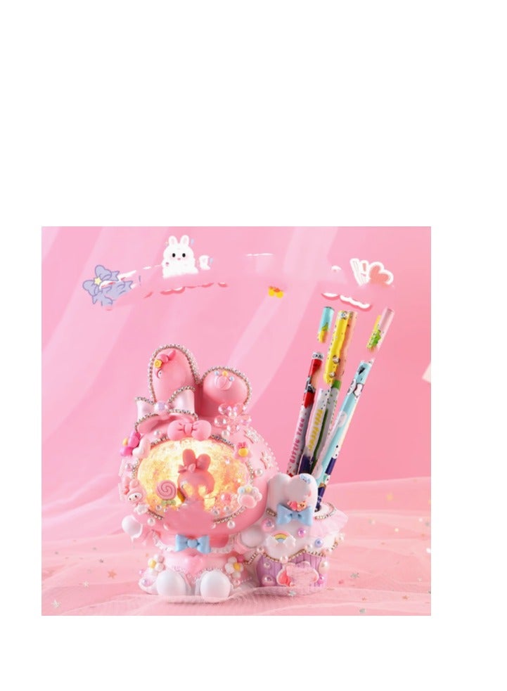 Children's DIY Star Lamp Pen Holder Material Pack Creative Handmade Cream Gel Nightlight Girl's Birthday Toy - Image 2