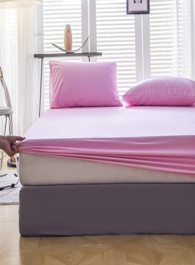 Cadrica 3 Pieces Bedsheet Set Includes 1 Deep-Pocket Fitted Sheet and 2 Pillow Covers, Breathable, Wrinkle Resistant, Hypoallergenic – King Size - Image 2