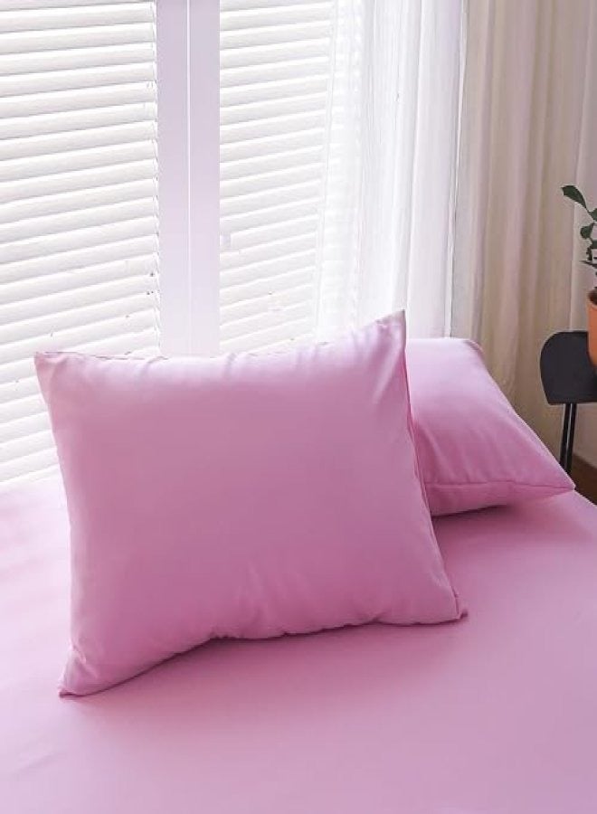 Cadrica 3 Pieces Bedsheet Set Includes 1 Deep-Pocket Fitted Sheet and 2 Pillow Covers, Breathable, Wrinkle Resistant, Hypoallergenic – King Size - Image 3