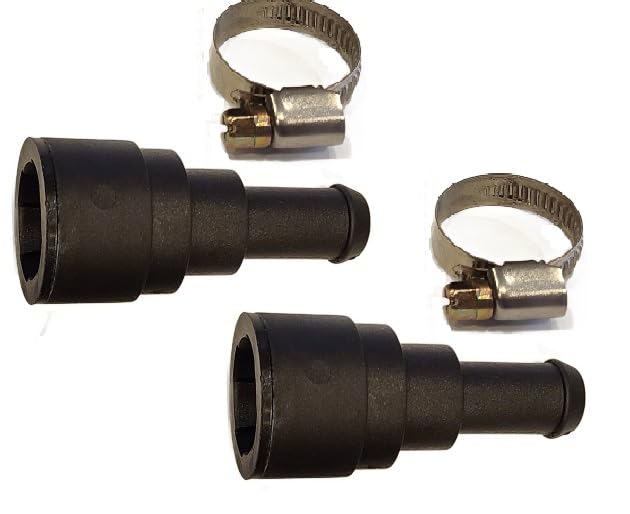 SET OF TWO UPGRADED Stronger than OEM Heater Core Coolant Hose Connector FITS 19982014 Chevrolet SilveradoGMC Sierra 1500 2500 3500 Tahoe Suburban Cadillac Escalade Yukon Avalanche ExpressSavana