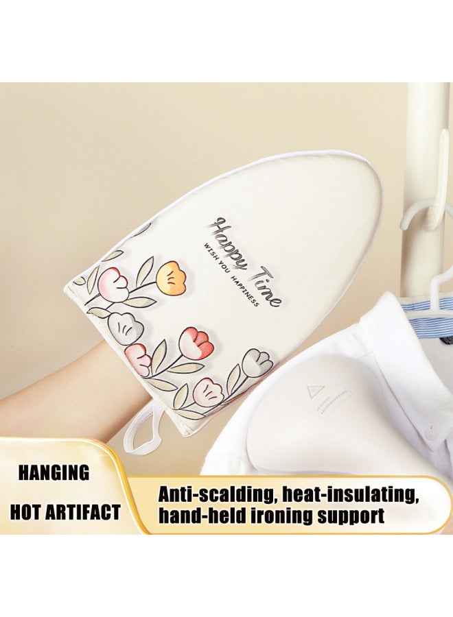 Handheld ironing board Mini ironing board Hanging iron Ironing clothes Anti-ironing gloves Heat insulation High temperature ironing board clothes - Image 1