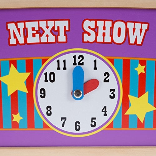 Hey Play Hey! Play! Wooden Tabletop Puppet Theater with Curtains, Blackboard, and Clock- Inspires Imagination and Creativity for Kids, Boys and Girls - Image 5