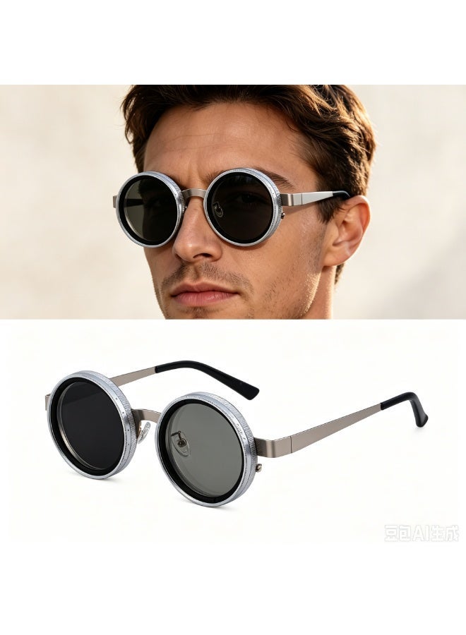Adjustable Zoom ND Polarized UV400 Sunglasses for Outdoor Sun Protection - Image 1