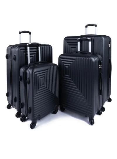 LIMRA A travel bag set consisting of 4 luggage bags black color, size 32"/28"/24"/20 inches