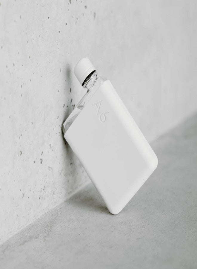 memobottle A6 (Cool Grey) Bundle - 12oz (375ml) - Bottle, silicone sleeve & lid | Compact Water Bottle For Bags & Small Pockets | BPA Free Tritan | Modern, Minimalist | For Gym & Work - Image 3