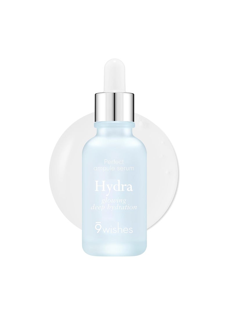 9 wishes 9 Wishes Hydra Ampoule Serum II 101 Fl Oz  55 Coconut Water and Hyaluronic Acid LongLasting Moisture for 72 Hours Korean Glass Skin Effect FragranceFree and Soothing 