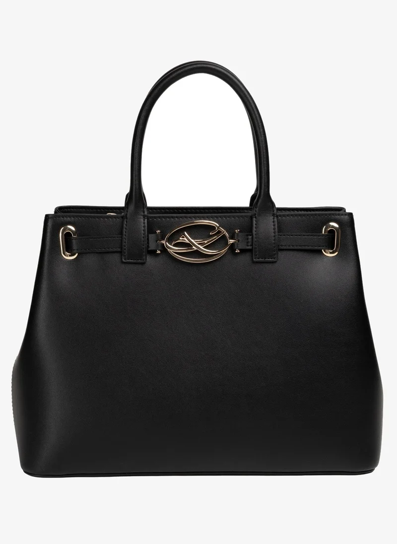 Christian Lacroix Christian Lacroix Women's Rocaille Genuine Leather Tote Bag - Black
