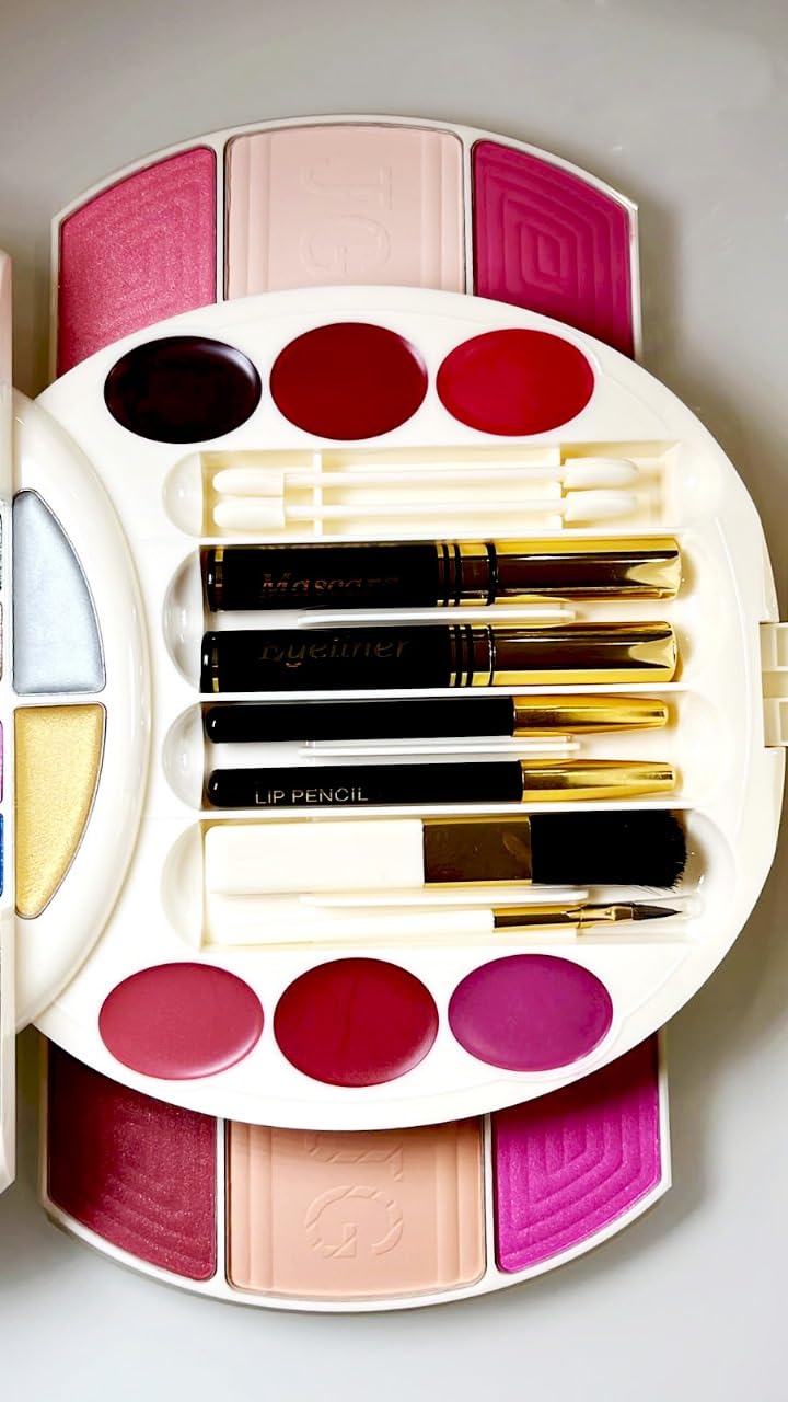 JUST GOLD JustGold Professional All In One Makeup Palette Kit 44 Colors Eyeshadows Blusher Powder Cake Lipgloss Foundation Cream Mascara etc Makeup Kit 970 - Image 2