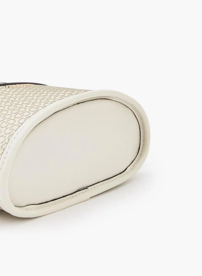 Celeste IVORY Monogram Print Crossbody Bag With Detachable Strap for Women | Best Price UAE
