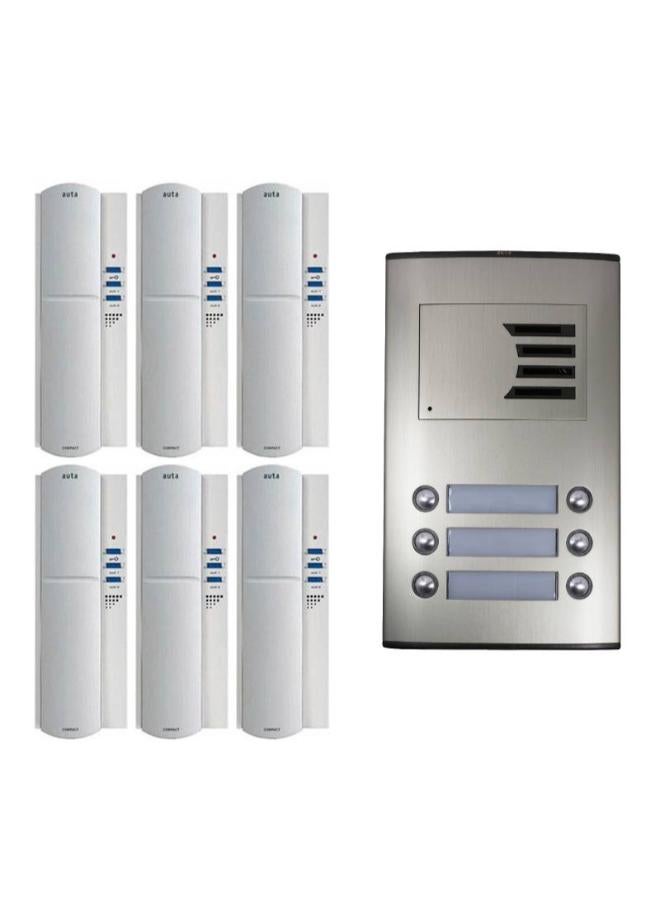 مجموعة الاتصال الداخلي الصوتي من أوتا 749706، 6 خطوط