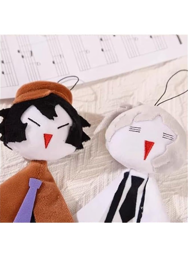 Nakahara Chuuya Dazai Osamu Plush Figure 16cm Cute Stuffed Anime Figures Cartoon Soft Pendant for Bags Clothes Decoration Gift - Image 3