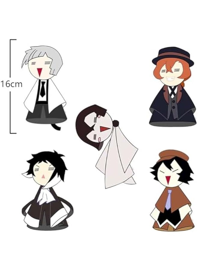 Nakahara Chuuya Dazai Osamu Plush Figure 16cm Cute Stuffed Anime Figures Cartoon Soft Pendant for Bags Clothes Decoration Gift - Image 5