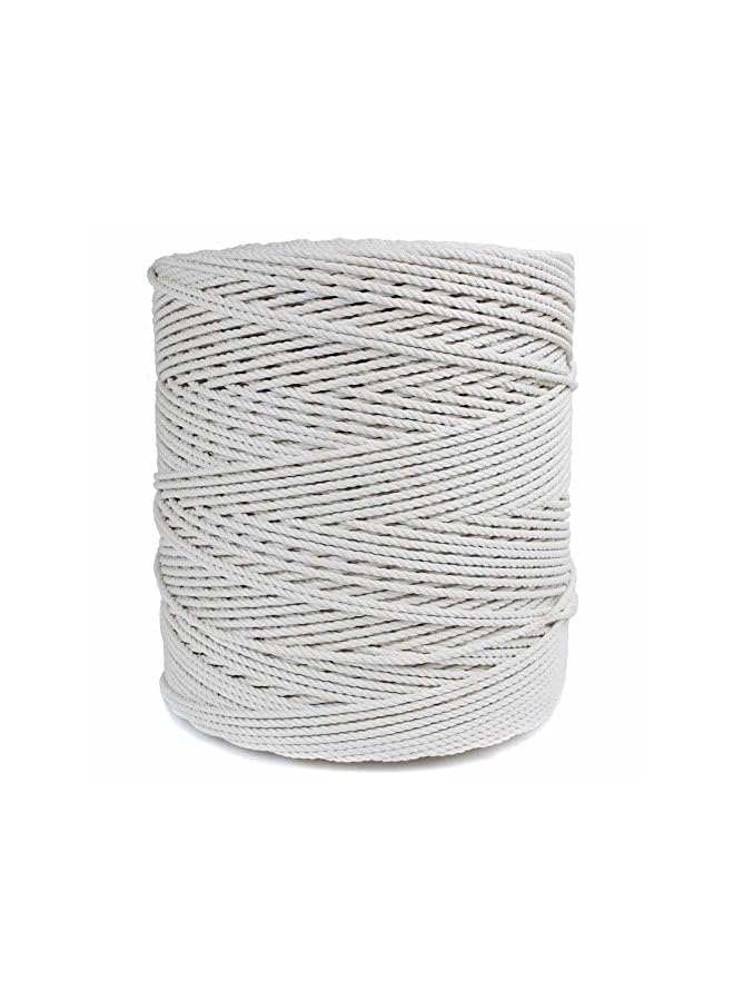 IAF Twisted 100% Natural Cotton Rope - White Cotton Rope - Image 2