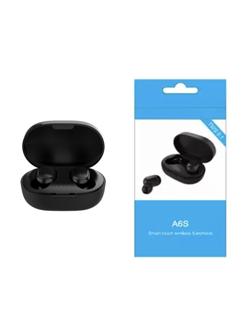 EONLINE TWS A6S Wireless Earbuds with Touch Control, In-Ear Bluetooth Headphones for iOS/Android, Black - Image 3