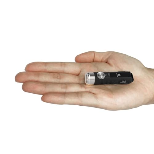RovyVon A1 Gen 4 Rechargeable EDC Flashlight 650 Lumens Super Bright Outdoor Mini Keychain Flashlights for Everyday Carry, Camping (Black) - Image 2