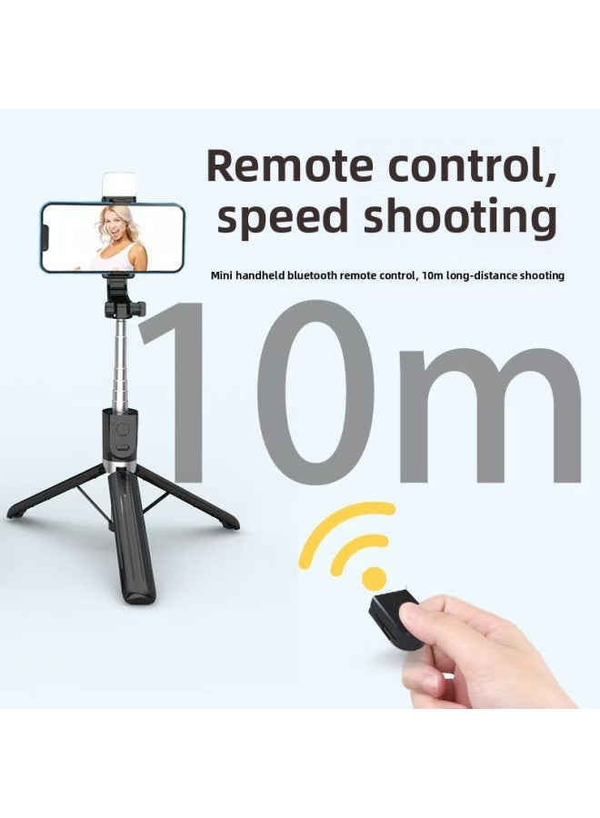 Bluetooth Mobile Phone Selfie Stick Mini Wireless Tripod Light Fill Light Selfie Mini Horizontal And Vertical Shooting Live Pole Manufacturers-Color:F510 White (without Light) 130cm  - Image 4