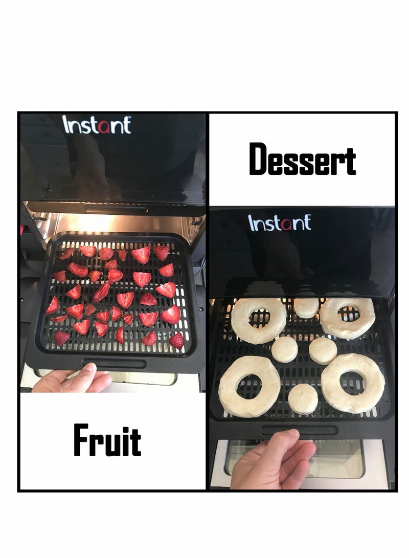 كاست ويف 2 Pcs Cooking Tray Replacement for Instant Vortex, Innsky, Chefman and other Air Fryer Oven, Removable Mesh Cooking Rack for Air Fryer Accessories，Mesh Cooking Rack Air Fryer Accessories - Image 5