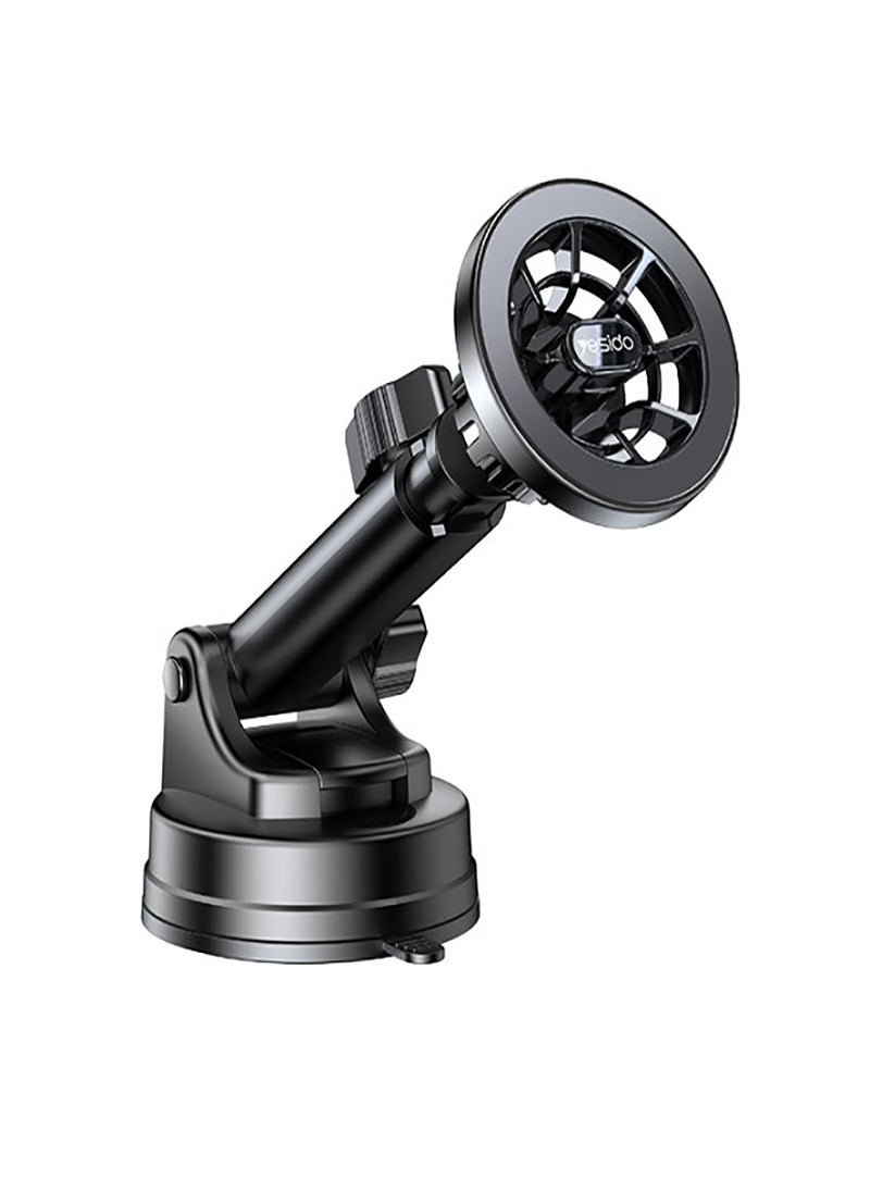 Yesido Yesido C158 Long Arm 360 Rotation Dashboard Air Vent Magnetic Car Phone Holder For iPhone - Black  - Image 1