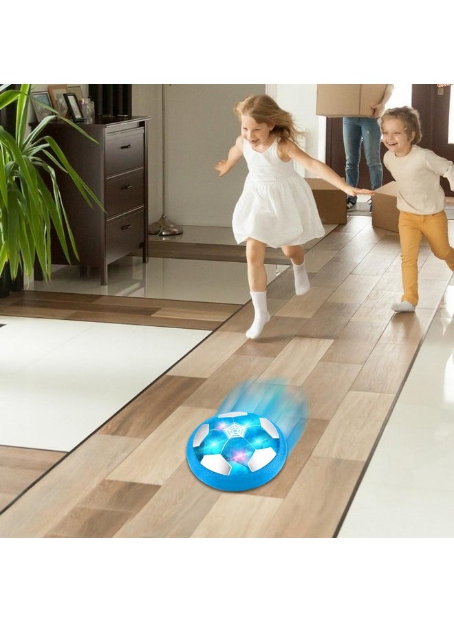 Camlinbo Camlinbo Hover Soccer Ball Toys Gifts for Kids, Rechargeable Soccer Ball Toys Indoor Floating Soccer with LED Light Soccer Ball Game Toy Christmas Birthday Gifts for 3 4 5 6 7 8+ Years Boy Girl (Blue)  - Image 4