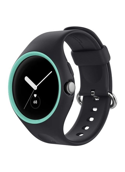 Nano Pop [Band with Case] Designed for Google Pixel Watch Case for Pixel Watch Band (2022) - Prune Charcoal