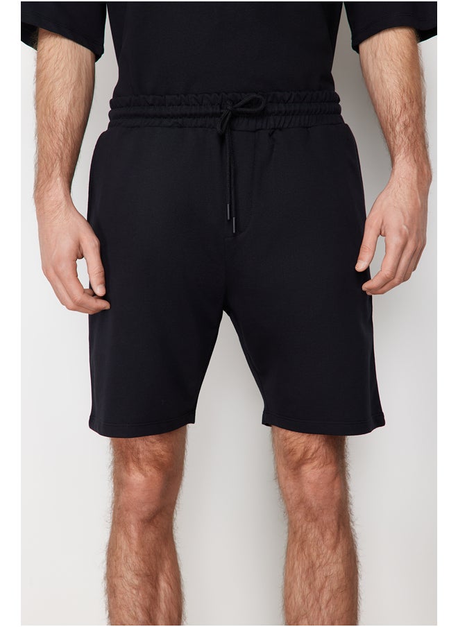 trendyol Black Tracksuit Oversize Text Printed 100% Cotton TMNSS24EM00003  - Image 4