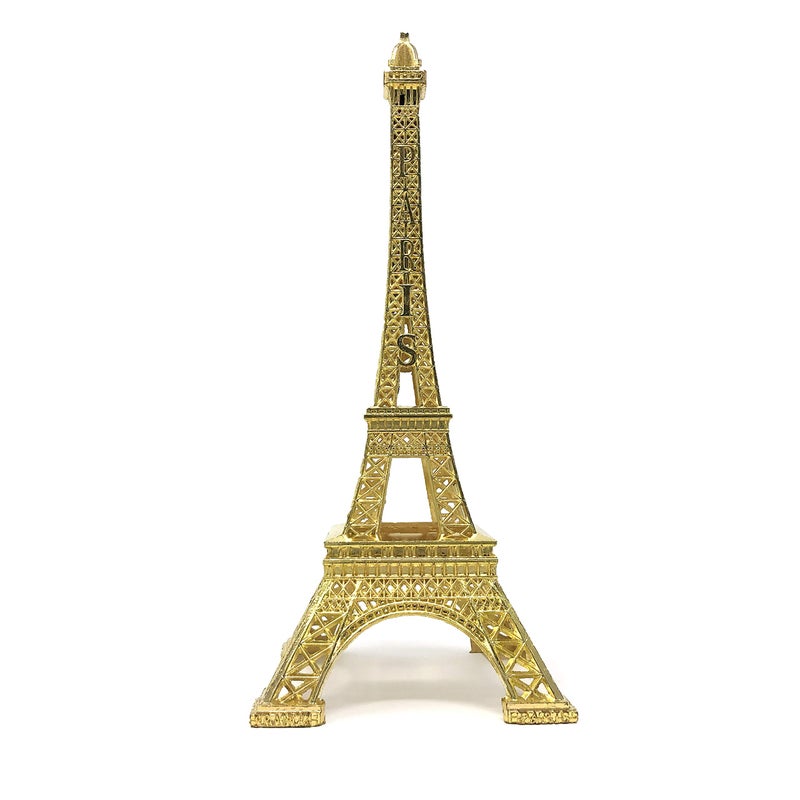 allgala allgala Eiffel Tower Statue Decor Alloy Metal  and Size (10""  Gold)  - Image 1