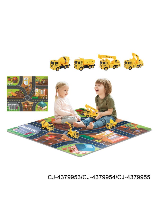 CJ Simulation Car Cartoon Game Carpet Suit A Variety Of Theme Parent-child Interactive Early Education Educational Toys - Image 1