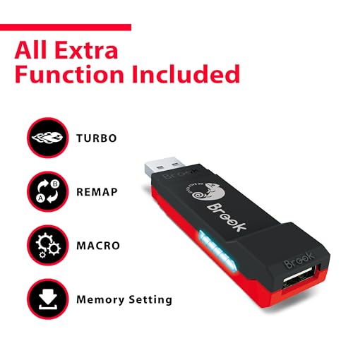 Brook Wingman NS Lite Converter – Use P5/P4/P3 & Xb Series X|S/One/360/Elite2 Controllers on Switch/Switch 2 or PC (X-Input) | Button Remap, Macro & 5-Level Turbo - Image 4