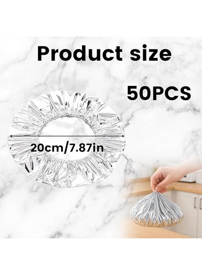 Reusable Aluminum Food Covers – Adjustable Thermal Insulated Food Lids – Stretchable Kitchen Food Storage Covers – Reusable Foil Alternative - Image 3
