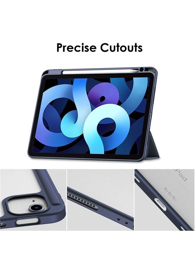 Generic - Acrylic Case for iPad Air 5/4 Generation 10.9 inch with Pencil Holder, Clear Transparent Case with Auto Wake/Sleep - Image 1