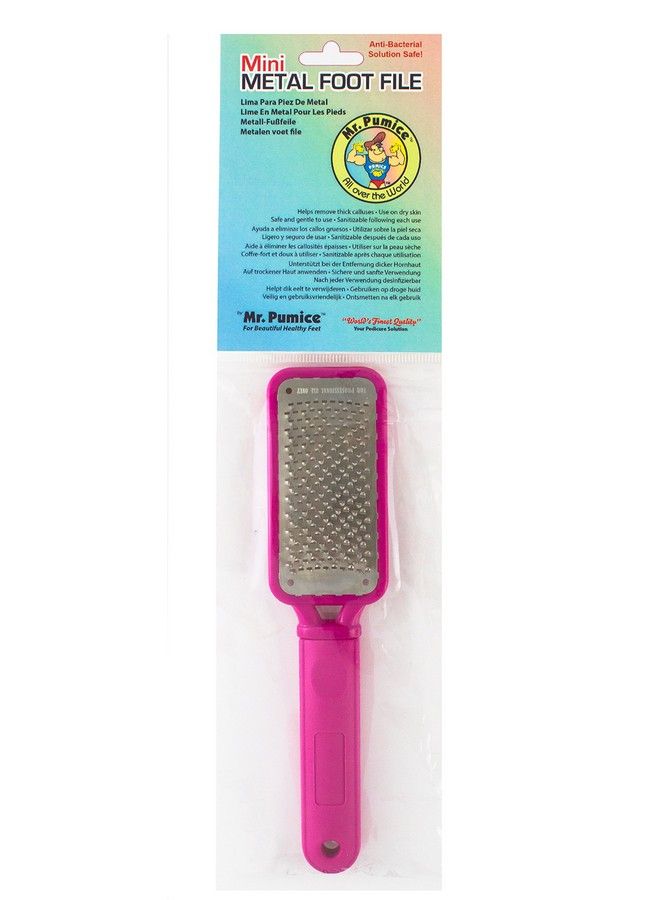 Mr. Pumice Pink Travel Metal Foot File - Image 3
