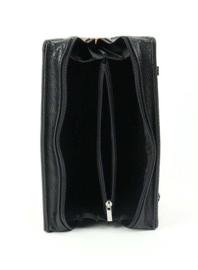 Things2Die4 The Raven Book-Shaped Novelty Clutch Purse in Black Vinyl - Comes With Wrist Strap - A Gothic Crossbody Handbag Inspired by Edgar Allan Poe's Enigmatic Tale - Image 3