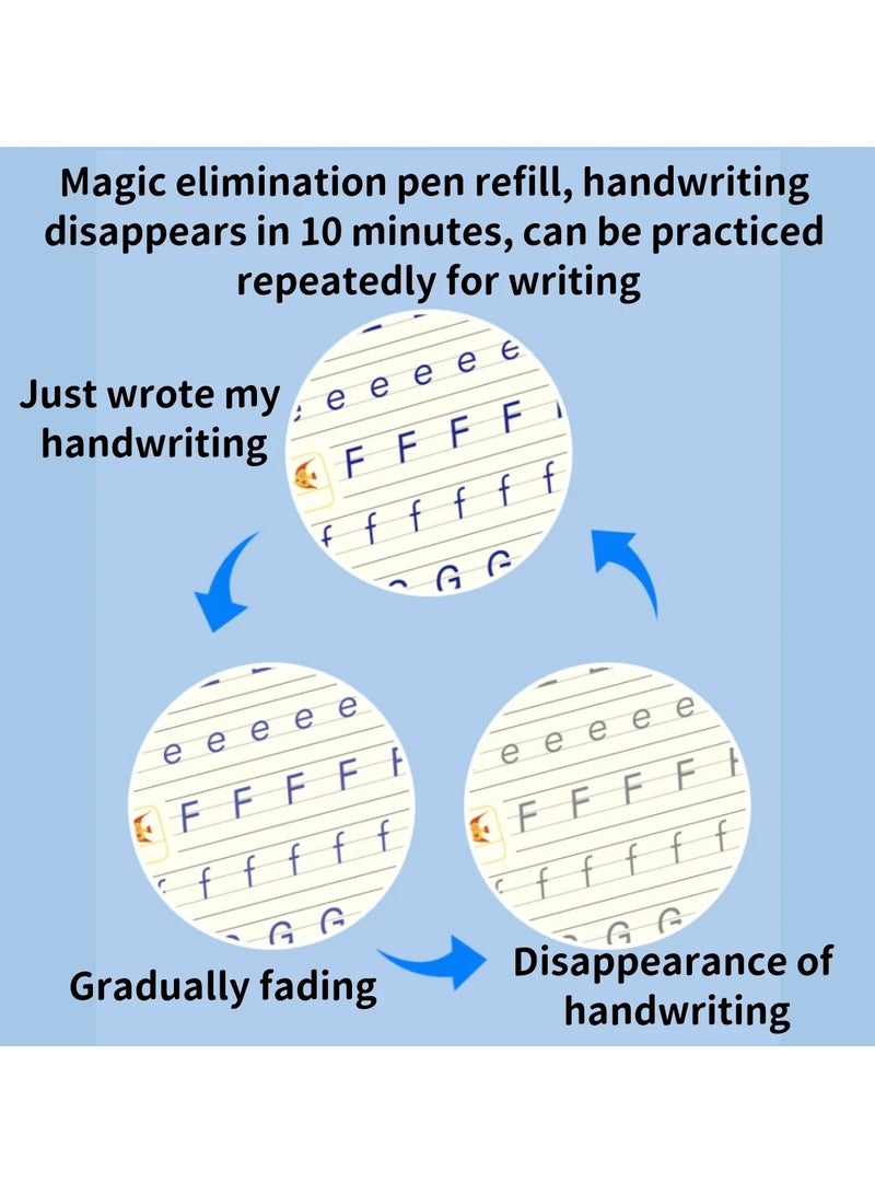 Huitich Magic Calligraphy Copybook Set 4 Reusable Books + 10 Refills & Pen Ages 3+  - Image 2