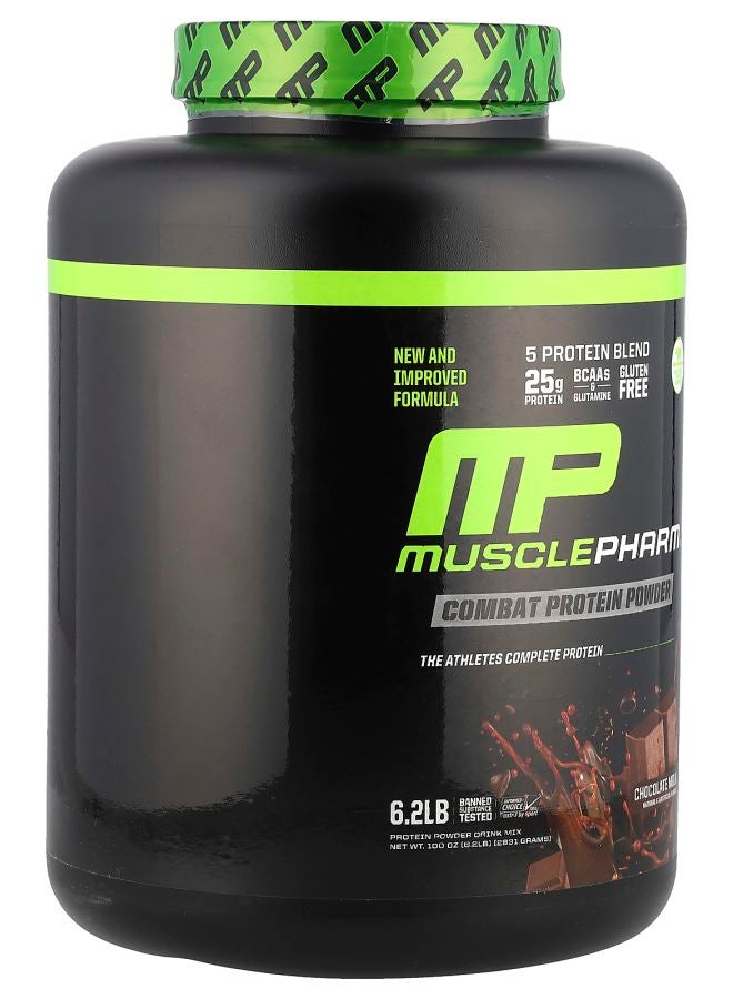 MusclePharm Combat Protein Powder Chocolate Milk 6.2 lb (2831 g) - Image 2