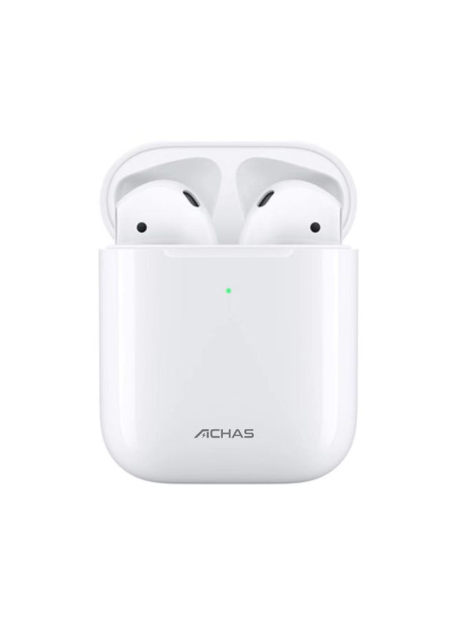 ACHAS TWS Wireless In-Ear Earbuds With Charging Case White - Image 2