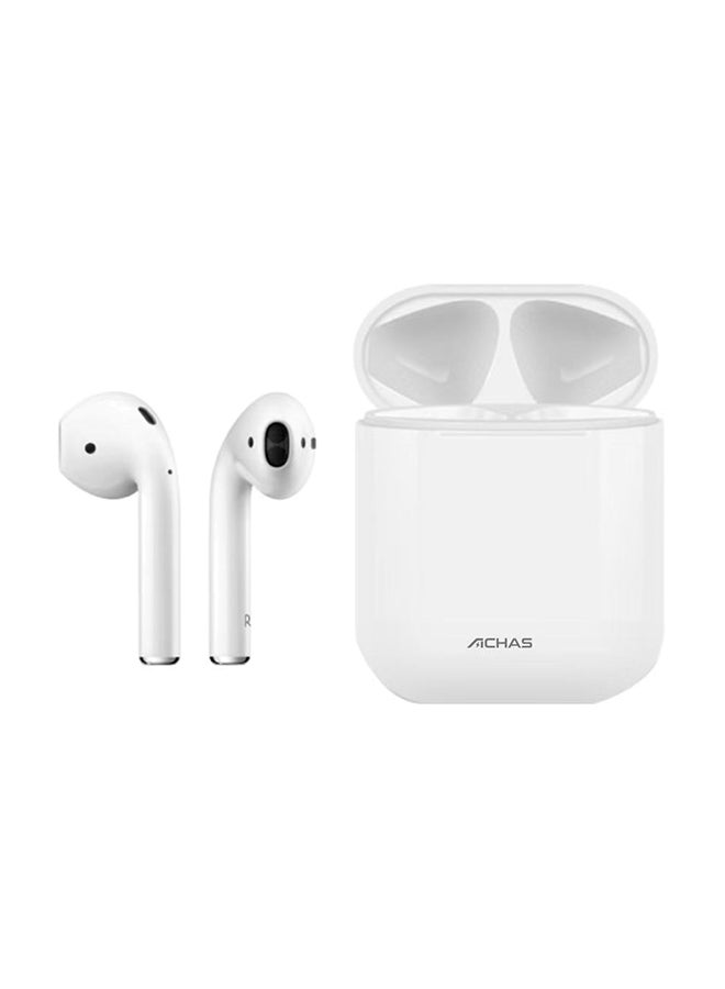 ACHAS TWS Wireless In-Ear Earbuds With Charging Case White - Image 1