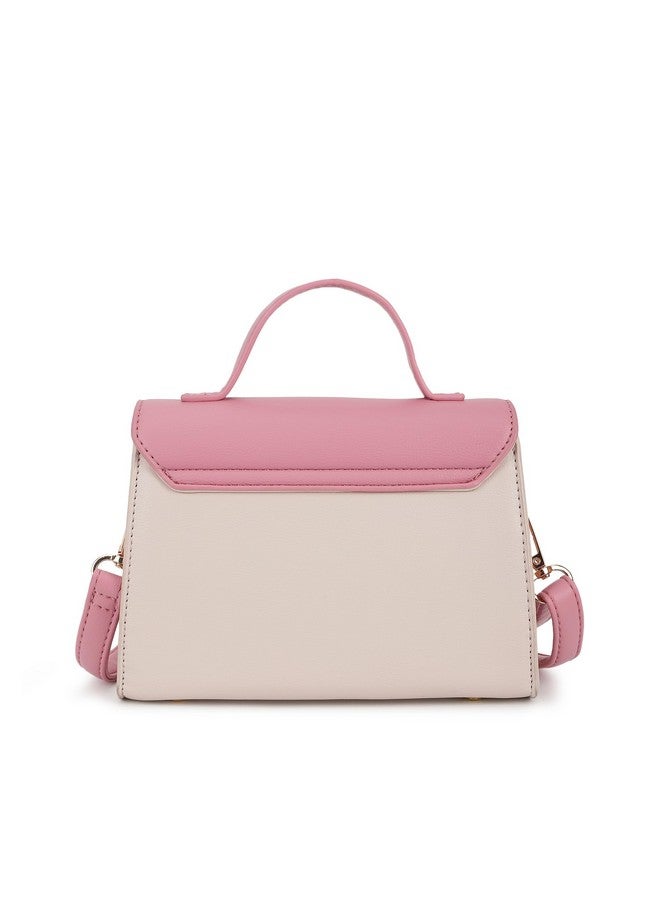 Fastrack Dual Color Satchel For Women, Ladies And Girls | Stylish And Trendy Satchel Bag For Girls, Ladies And Women | Made Up Of Premium Synthetic Leather, Multicolor - Image 4