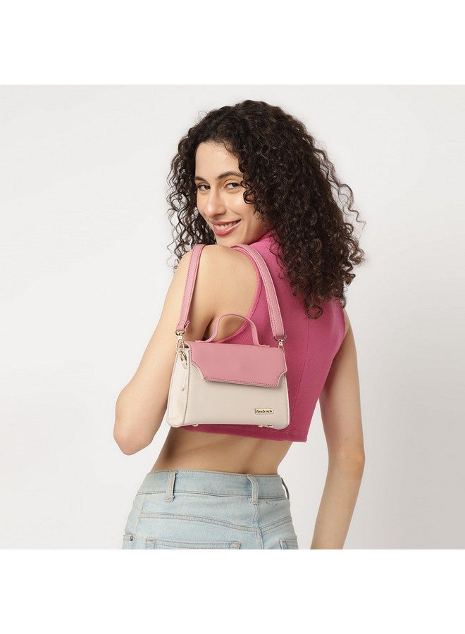 Fastrack Dual Color Satchel For Women, Ladies And Girls | Stylish And Trendy Satchel Bag For Girls, Ladies And Women | Made Up Of Premium Synthetic Leather, Multicolor - Image 2