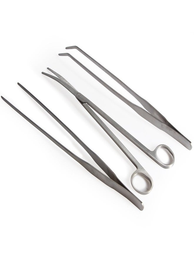 Co-link 3 in 1 Stainless Steel Aquarium Tank Aquatic Plant Tweezers Scissors Tools for Decoration of Your Aquarium Plants - Image 1