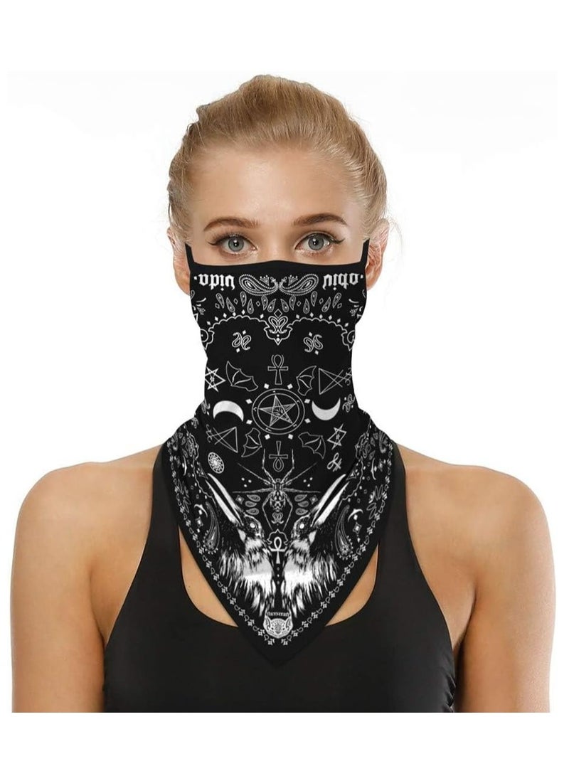 Oasisgalore 2 Pack Foldable Balaclava Ski Mask, Bandana with Ear Loops, UV Protection for Men & Women  - Image 5