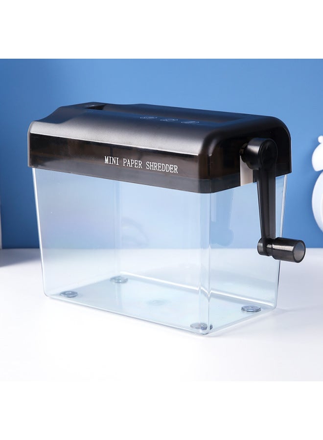 Manual Paper Shredder Office Mini Household Manual Small Paper Shredder Tool Hand Crushes A4 Paper Card Shredder - Image 1