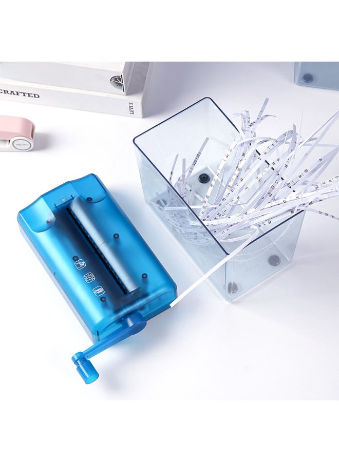 Manual Paper Shredder Office Mini Household Manual Small Paper Shredder Tool Hand Crushes A4 Paper Card Shredder - Image 4